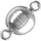 My-Bead Magnetverschluss 8mm Rohling 925 Sterling Silber nickelfrei Ösen 1.5mm Schmuckherstellung DIY