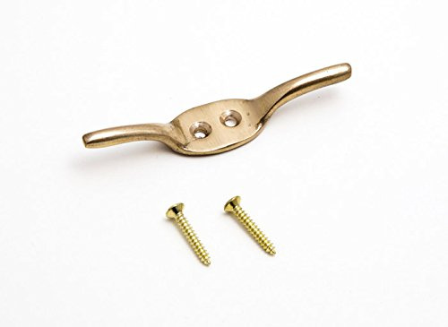 2 x Cleat Blind Roman Hooks Curtain TIE Back + Screws 2 1/2 63MM Brass