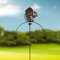 GAP GARDEN PRODUCTS - Squirrel Double Ball Wind Rocker/Spinner supplied bare metal that can be painted or left to age over time to give a rustic patina finish…
