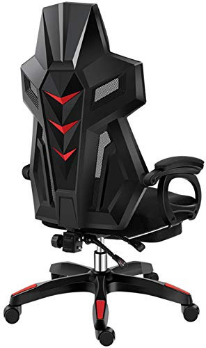Gaming Chair Büro Schreibtisch Computerstühle Ergonomischer Liegestuhl Drehbarer Rocker Stuhl mit hoher Rückenlehne, Kopfstütze und Lordosenstütze