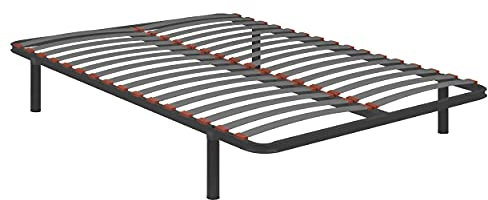PIKOLIN | Somier Guardaespaldas | 16 Láminas Madera | 135x190 | 4 Patas | Bastidor Acero Reforzado | Alta Elasticidad y Ventilación | Independencia de Lechos | Servicio de Entrega Premium