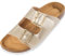 Palado Pantoletten Damen Korfu Metallic - gefertigt in Spanien - edles Metallic-Design - Veloursleder-Decksohle - ergonomisches Weichfußbett - EVA-Sohle Gold UK6 - EU39