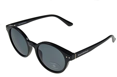 Gamswild Sonnenbrille WM7129 GAMSSTYLE Mode Brille Damen Herren Unisex Pianolack | braun | schwarz, Farbe: Schwarz