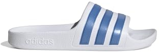 Adidas Unisex Kids Adilette Aqua Slides Kids Cloud White/Blue Fusion Met/Cloud White 11 UK Child 29 EU