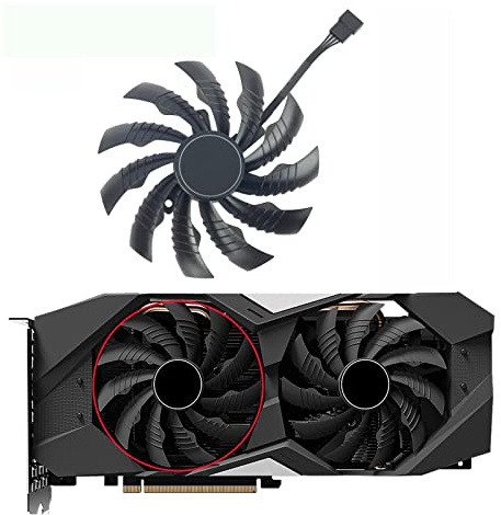 LiFBeauTiFuL Video Card Fan Compatible For Gigabyte RTX2070 RTX 2060 SUPER 2070 WINDFORCE 95MM PLD10010S12H GTX1660Ti GTX1650 GPU Fan perfection (Color : Fan - A)