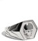 Rock and Steel |Herren Ring | Silber | Totenkopf Ring | Siegelring aus 925 Sterling Silber | Massive | Schädel Ring (58 (18.5 mm))