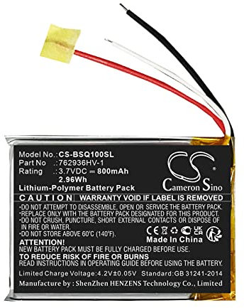 Cameron Sino Akku für Bose QuietComfort Earbuds Charging PN:Bose 762936HV-1 800mAh / 2.96Wh