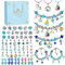 WEVOL Mädchen Geschenke 5-13 Jahre Schmuck Basteln Mädchen Charm Armbänder Selber Machen Kinder Geschenke für Mädchen Bastelset Spielzeug Weihnachten Ostern Mädchen Geschenke 6 7 8 9 10 11 12 13 Jahre