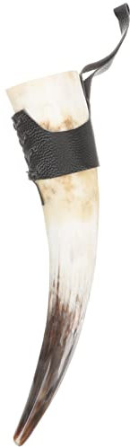 BESTonZON Viking Corne À Boire Naturel Corne De Boeuf Tasse Café Tasse Bière Tasse d'eau Médiéval Verres pour Le Café Boisson Jus Cotillons