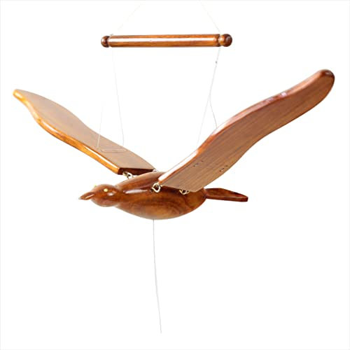 Artisan handgefertigtes 3D-Modell mit Flügeln aus Holz, 3D-Modell mit Flügeln, exklusive, funktionale Geschenkideen, Dach- und Oberseite, hängende Skulptur