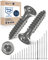 Holzschrauben Torx Schrauben 6x100 Edelstahl V2A rostfrei Spanplattenschrauben für Holz Teilgewinde 6mm stark 100mm lang 50 Stück Edelstahlschrauben Holz A2