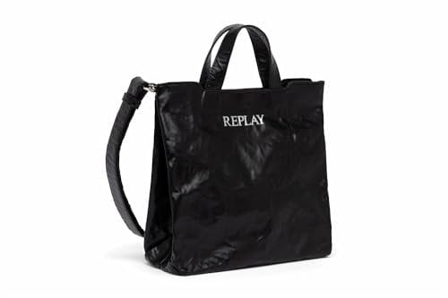 Replay Damen Tasche aus Kunstleder, Black 098 (Schwarz), Onesize