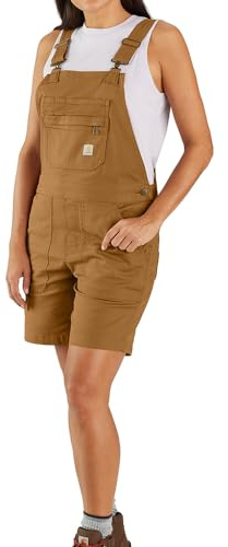 Carhartt Damen Rugged Flex Relaxed Fit Canvas-shortall Arbeits-Shorts
