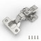 Furniware 2 Stück Küchenschrank Scharniere Öffnungswinkel 110° mit Hydraulisch Feder Perfekte Softclose Scharniere,Topfscharniere 35mm Mittelanschlag Scharniere für Schranktür, Kleiderschrank