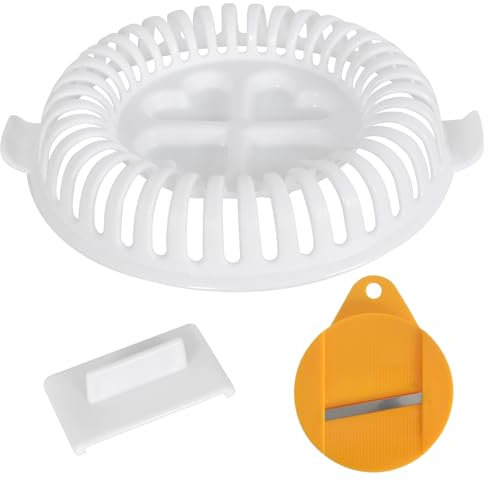 Zimoer Máquina para Hacer Patatas Fritas al Horno en Horno microondas, rebanadora de Patatas Fritas crujientes, Fruta de Manzana, Máquina para Hacer Chips sin Aceite para Patatas y Zanahorias