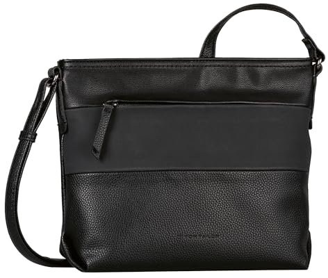 TOM TAILOR Nicolina Damen Umhängetasche Crossbody Bag Mittelgroß Schwarz