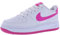 NIKE AIR Force 1 (GS) Sneaker, White Laser Fuchsia, 40 EU