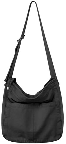 Etercycle Canvas-Tragetasche für Damen, große Umhängetasche, Hobo-Tasche, lässige Umhängetasche, Einkaufstasche, Kuriertasche
