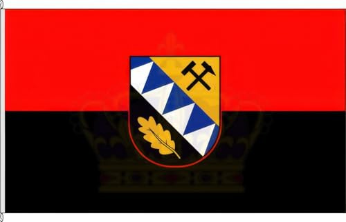 KÖNIGSBANNER Fahne Flagge - Oer-Erkenschwick Fahne 80 x 120cm - Manufaktur aus DE doppelt gesäumt, mastseitig, stabiles Gurtband + 2 Kunststoff-Karabinerhaken (3 teilig)