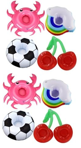 ifundom Posavasos Flotantes Inflables De 8 Uds Portavasos Flotante Portavasos Inflable Portavasos Inflable Portavasos Flotante