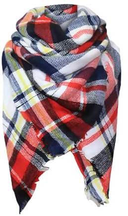 Schal Rot Kariert Kaschmir Damen Neu Fusselfreie Tücher Öl 96 Schal Gelber Schal Und Mütze Mütze Und Schal Damen Set Schwarz Handdesinfektionsmittel Tücher Mikrofaser Tücher Putzen (Red, A)