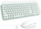 XTREMTEC Wireless Keyboard and Mouse set,Compact Size Cute Keyboard Retro Round Key cap-2.4GHz Ultra-Slim Quiet Aesthetic for Mac OS,Windows Computer Laptop-UK Layout(Macaron Green)