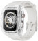 Delidigi Strap with Clear Case Compatible for Apple Watch 40mm 41mm Men Women, Rugged Case Protective Bumper Cover with TPU Band for iWatch Series 9 8 SE2 7 6 SE 5 4