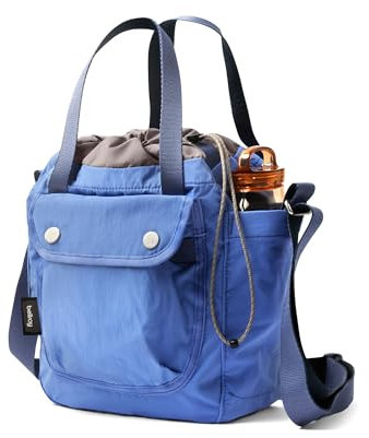 Bellroy Cinch Bucket Bag (kompakte, leichte 9-Liter-Umhängetasche mit externer Organisation, innerer Reißverschlusstasche, verstellbarem Schulterriemen und drei Tragemöglichkeiten) - DenimBlue