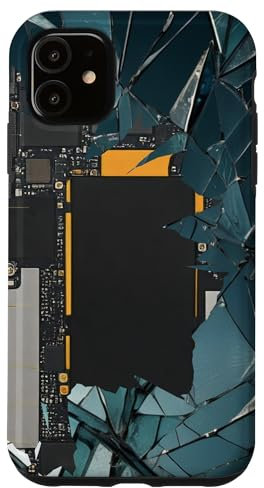 Plano de placa base vintage Carcasa para iPhone 11