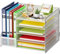 Marbrasse Schreibtisch Organizer mit Aktenhalter, 5 Ebenen Papier Briefablage,Schreibtisch Netz Ablagefächer Organizer mit für Büro Bedarf (Weiß no Schublade)