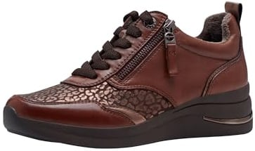 Tamaris Damen Wide Fit Damen Sneaker flach mit Schnürsenkeln mit Reißverschluss