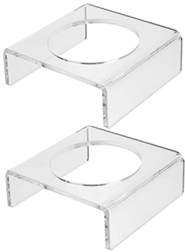 Sosoport 2stücke Fußballständer Transparent Aus Acryl Für Fußball Basketball Präsentationssockel Sportballhalter