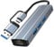 Dual USB-A/C LAN Adapter mit Gigabit Ethernet & 3X USB 3.0 & Typ-C Charging, Ethernet Adapter für Switch, iPhone 16/15, iPad, MacBook, Surface, Dell XPS (Plug&Play)