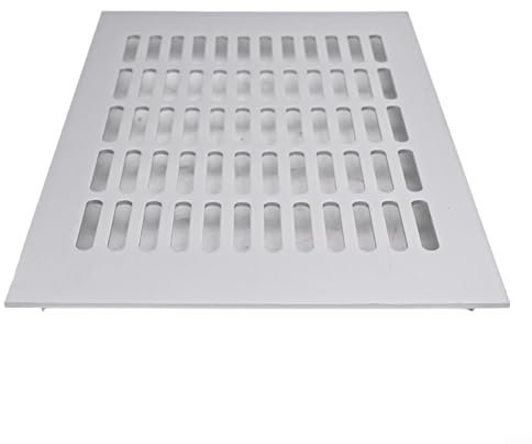 Lüftungsgitter aus Aluminiumlegierung für Kleiderschrank und Schrank für verbesserte Luftzirkulation (weiß, 200 x 300 mm)