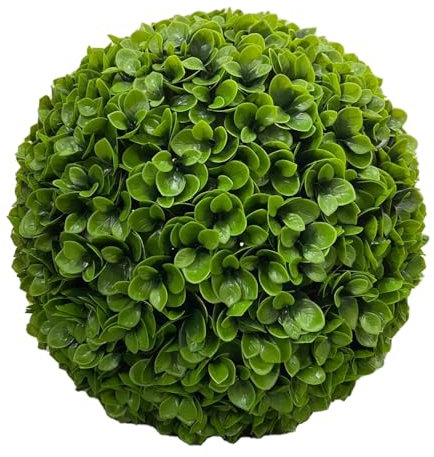 365 Curb Appeal 23 XL Topiary Balls – 2 Extra Large Faux Succulent Balls - Artificial Succulents for Outdoors (Succulents, 2 Topiary Spheres (4 Halves))