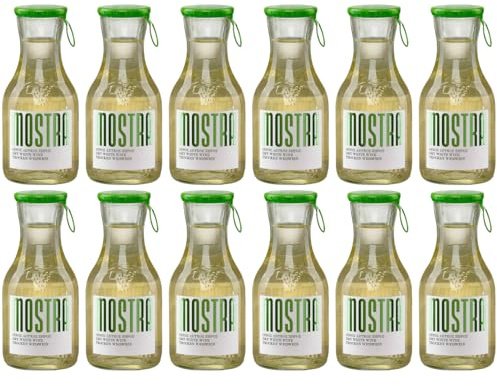 Weißwein trocken 12x 0,1875l von Tsililis | Mostra Weiß | Griechischer Qualitätswein aus Thessalien | Trockener Weiß in Mini-Flaschen | Ideal zum Teilen & Probieren | + 20ml Jassas Olivenöl