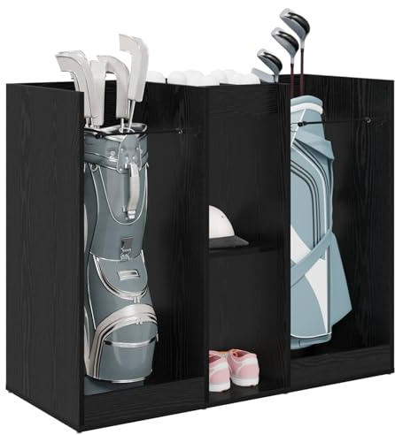 vidaXL Golf Schrank Uni Schwarz Eichen-Optik 102 x 45 x 85,5 cm