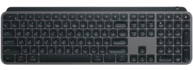 CQWTCWuhe MX S Wireless Office Keyboard Illuminated(black) | Multi-Device Low Profile Portable w/ Logi Bolt