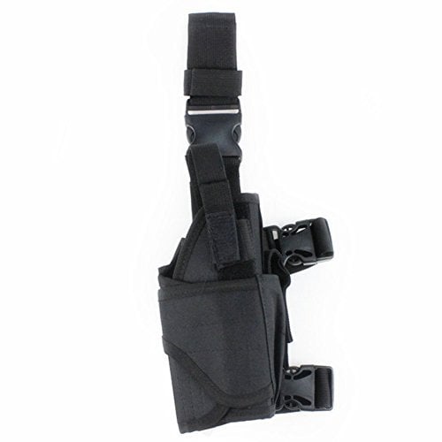 MEETOZ Tactical Leg Holster Black Adjustable Tactical Army Drop Leg Holster for Pistol Gun Drop Puttee Thigh Holder