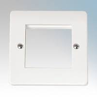 CLICK Mode New Media CMA311 1 Gang Plate Twin Aperture