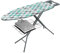 Metaltex Antares Ironing Board - Height Adjustable with ron Rest and Underboard Linen Shelf- Perfect for Clothes, Bedding, Sheets and Home Essentials - Cubes, 114 x 89 x 38 Centimetres