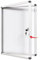 Swansea Tableau d'affichage Verrouillable Vitrine Affichage Tableau Blanc Vitrine magnétique avec cadre en aluminium 49x36cm (2xA4)