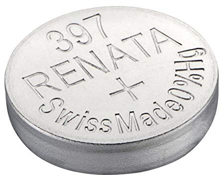 1 x Renata 397 Watch Battery 1.55v SR726SW - Official Renata Watch Batteries