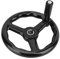 Roue à Main, volant à main à tour en bakélite, Volant de tour à 3 rayons Bak-elite anti-dérapant 200 * 18mm avec poignée Pour Fraiseuse Tours Meuleuses