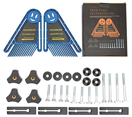 N / A Featherboards, Multi-Purpose Tools Set, Double Featherboards for Router Tables, Saws, Miter Gauge Slot, Woodworking DIY Woodworking Tools