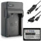 Batterie de rechange + chargeur (secteur + voiture) compatible avec Samsung ED-BP1030, BP1130 pour Samsung NX200, N21, NX300, NX1000, NX1100, NX2000 [Li-Ion - 850 mAh - 7,4 V]
