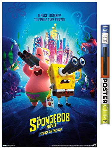 Trends International The SpongeBob Movie: Sponge On The Run – Key Art Wandposter, 56,8 x 86,4 cm, Poster & Clip Bundle