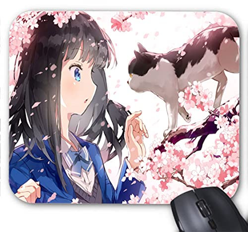 Tapis de Souris Imprimé - Manga Anime Girl Otaku- Personnalisez Votre Espace de Travail - Design Unique et Haute Qualité - Cadeau Parfait pour Gamer - France (N°1)