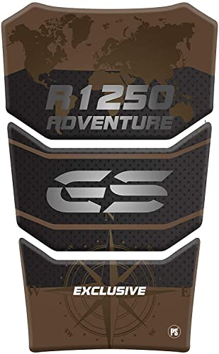 Tankpad aus Kunstharz, 3D-Effekt, kompatibel mit Motorrädern BMW R1250GS R 1250 R-1250-GS BMW-R1250GS GS Adventure ADV GS-Adv v2