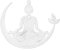 DICOSMETIC 5pcs Edelstahl Yoga Meditation Charme Sitzender Buddha Anhänger Lotusblume Anhänger Menschliche Anhänger Für Armband Halskette Ohrringe Herstellung
